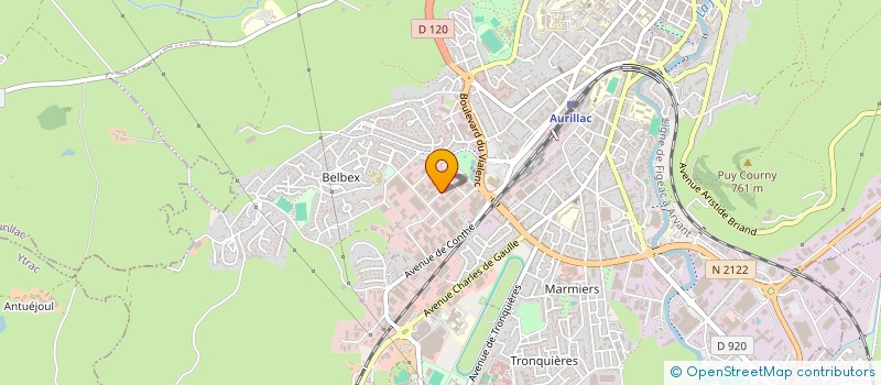 localisation de l'entreprise BO BLANC LAVOPOIDS à AURILLAC