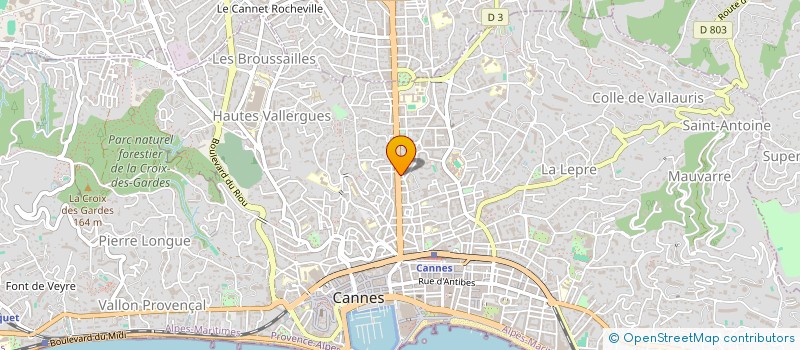 localisation de l'entreprise BO DE RACINE CARREE à CANNES