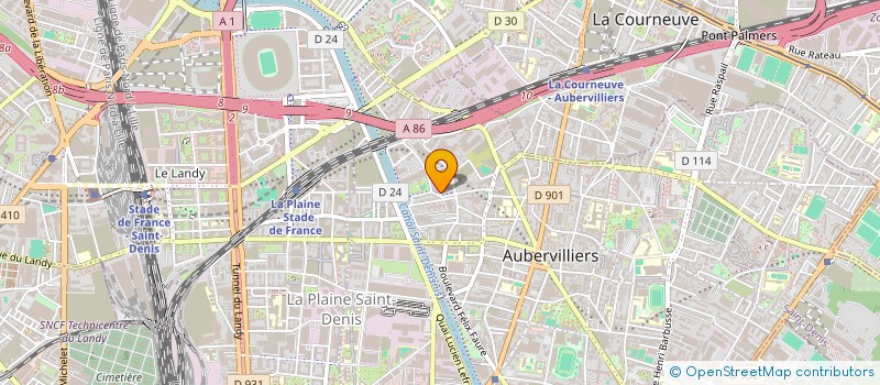 localisation de l'entreprise BO DEVELOPPEMENT à AUBERVILLIERS