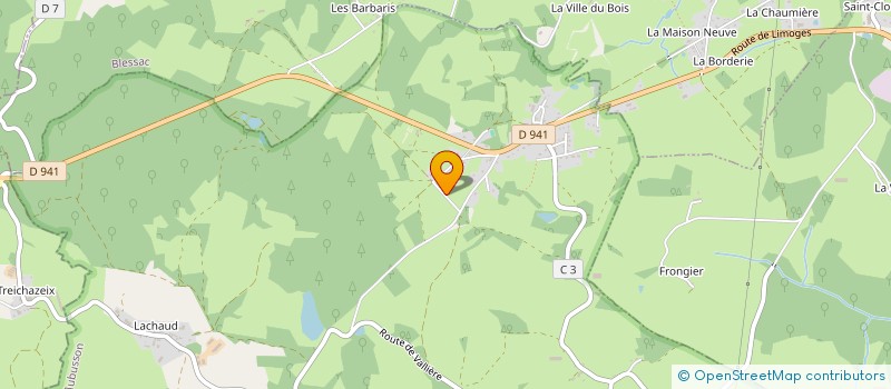 localisation de l'entreprise BO'EM à SAINT-MARC-A-FRONGIER