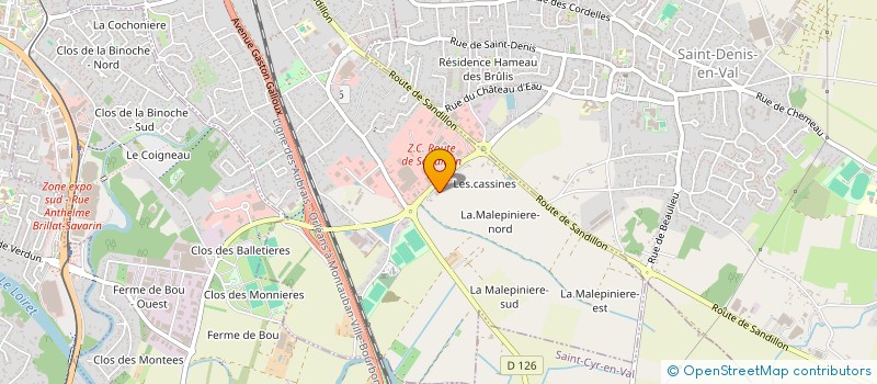 localisation de l'entreprise BO.HOME à SAINT-JEAN-LE-BLANC