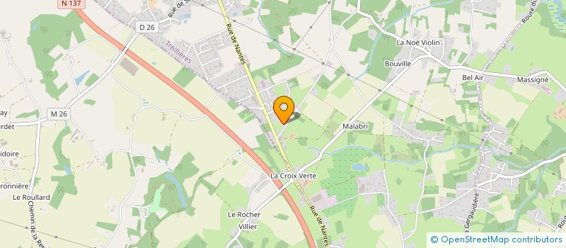 localisation de l'entreprise BO. MATERIAUX à GRANDCHAMP-DES-FONTAINES