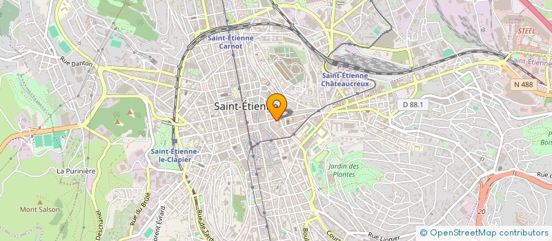 localisation de l'entreprise BO&MI1 à SAINT-ETIENNE