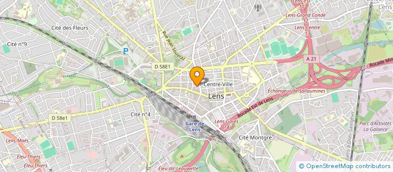 localisation de l'entreprise BO QI  LENS