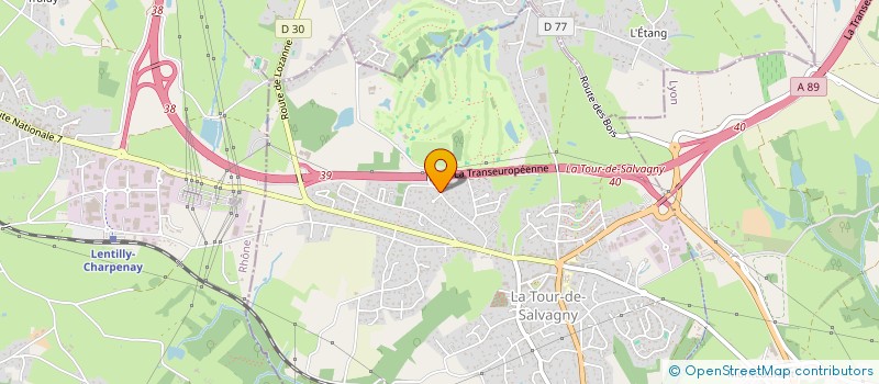localisation de l'entreprise BO SENS  LA TOUR-DE-SALVAGNY