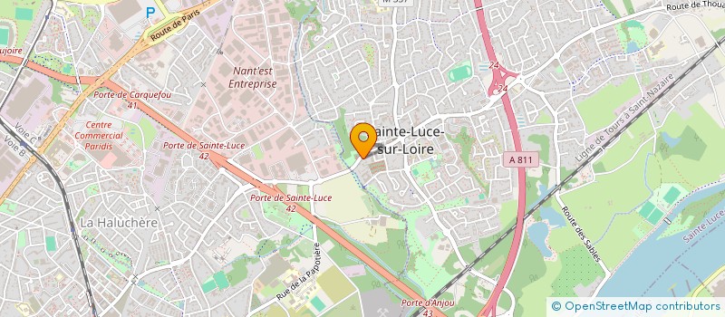 localisation de l'entreprise BO TRAVAUX à SAINTE-LUCE-SUR-LOIRE