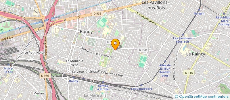 localisation de l'entreprise BO.VE  BONDY