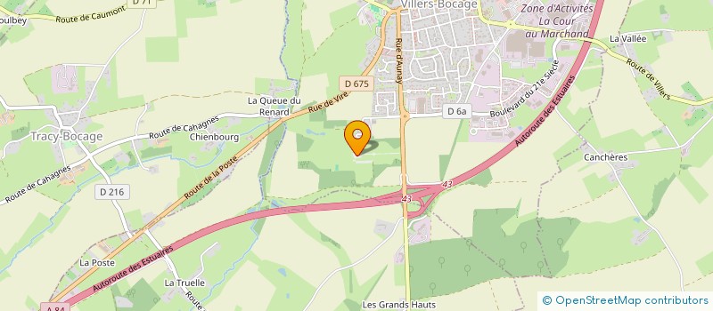 localisation de l'entreprise BO VILLERS  VILLERS-BOCAGE