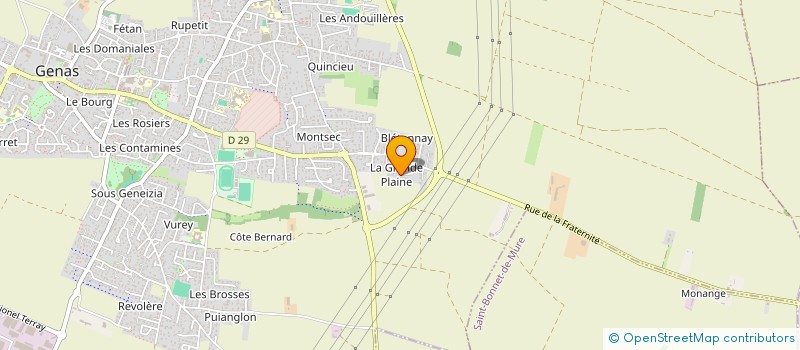 localisation de l'entreprise BO2G à GENAS