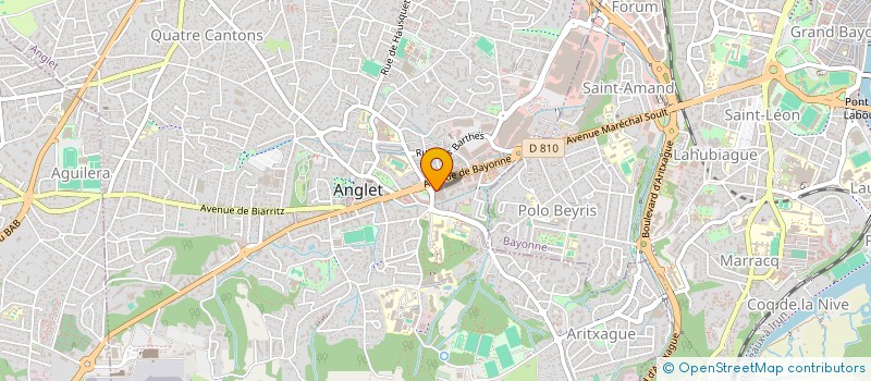 localisation de l'entreprise BO64  ANGLET