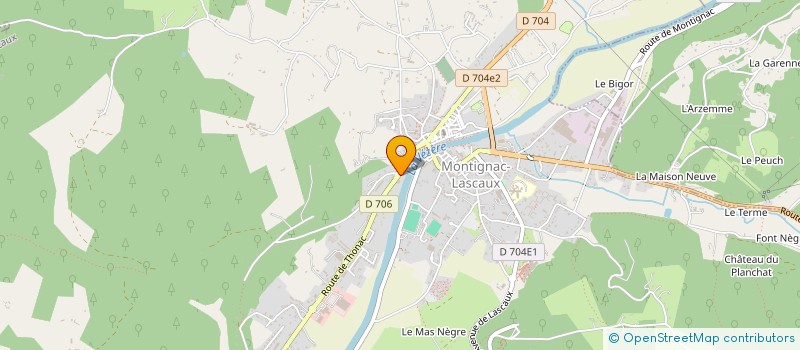 localisation de l'entreprise BOA CHARPENTE COUVERTURE  MONTIGNAC-LASCAUX