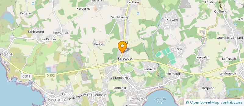 localisation de l'entreprise BOA PAYSAGE à PLOEMEUR