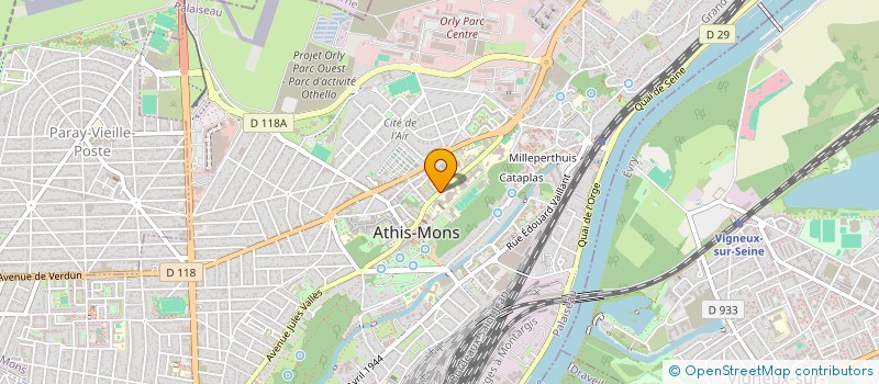 localisation de l'entreprise BOAAS à ATHIS-MONS
