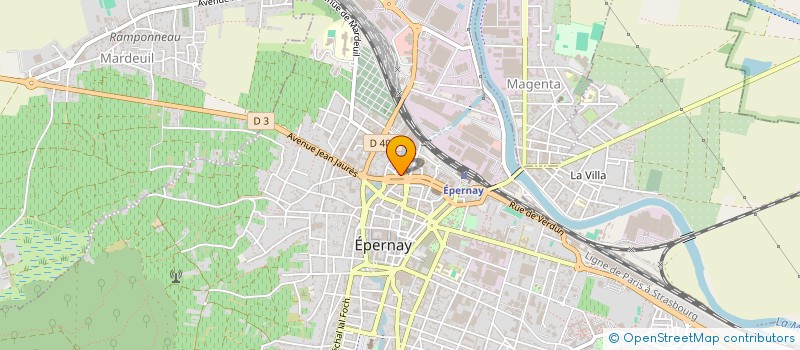 localisation de l'entreprise BOADE  EPERNAY