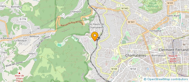 localisation de l'entreprise BOARD 63  CHAMALIERES