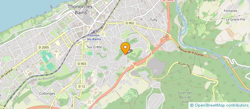 localisation de l'entreprise BOARDERLINK à THONON-LES-BAINS