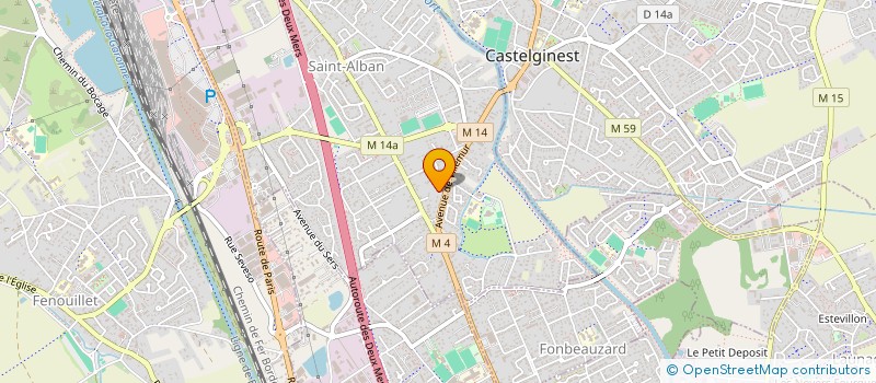 localisation de l'entreprise BOAS PIZZAS à SAINT-ALBAN