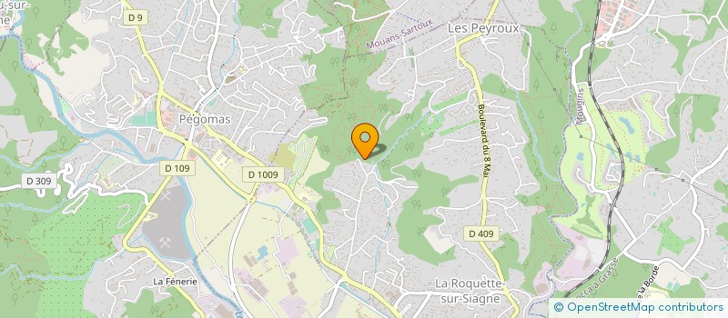 localisation de l'entreprise BOAT RIVIERA à LA ROQUETTE-SUR-SIAGNE