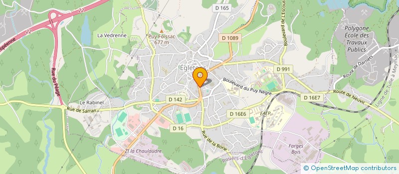 localisation de l'entreprise BOAZ RESTAURATION à EGLETONS
