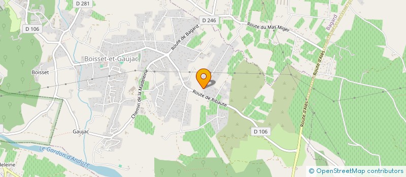 localisation de l'entreprise BOB  BOISSET-ET-GAUJAC