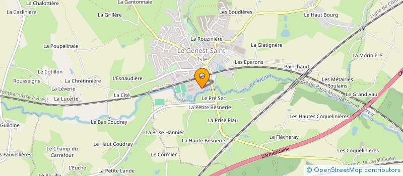 localisation de l'entreprise BOB'S GARAGE  LE GENEST-SAINT-ISLE