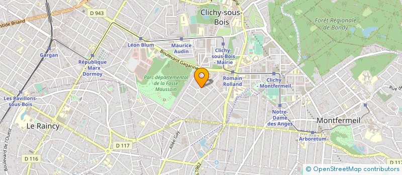 localisation de l'entreprise BOBAN DECOR à CLICHY-SOUS-BOIS