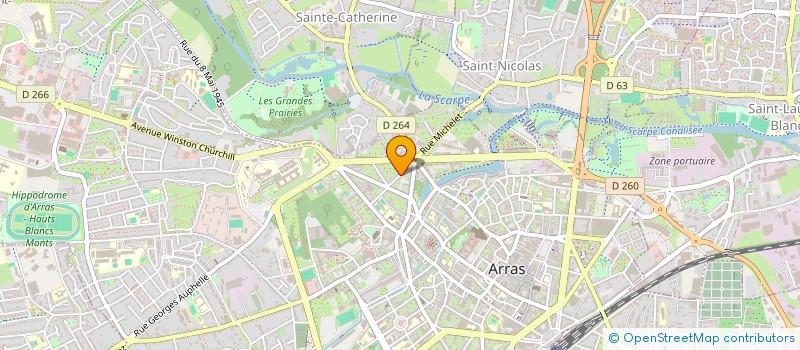 localisation de l'entreprise BOBATH FRANCE à ARRAS