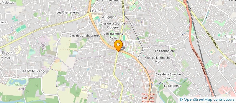 localisation de l'entreprise BOBAX à ORLEANS