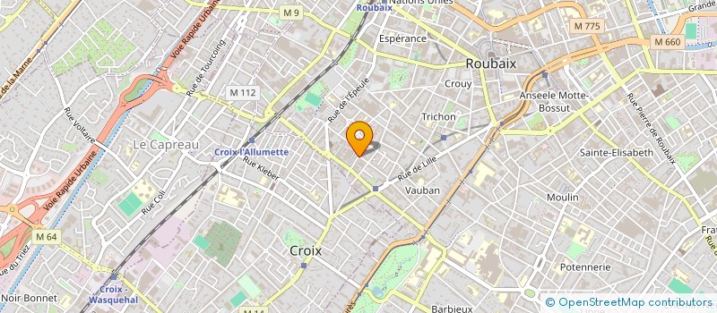 localisation de l'entreprise BOBBIE CARGO à ROUBAIX