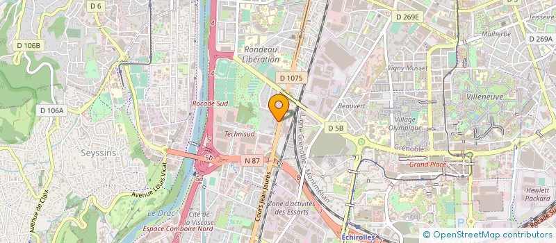 localisation de l'entreprise BOBBY à GRENOBLE