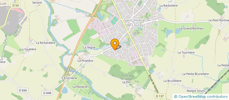localisation de l'entreprise BOBBY & SIMM' à MONTAIGU-VENDEE