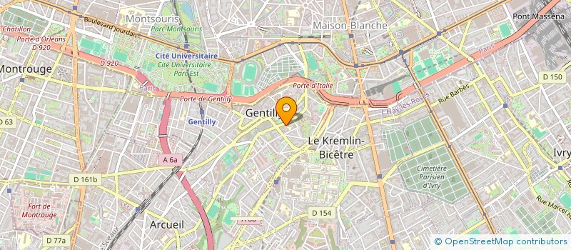 localisation de l'entreprise BOBBY TAXIS PARIS  GENTILLY