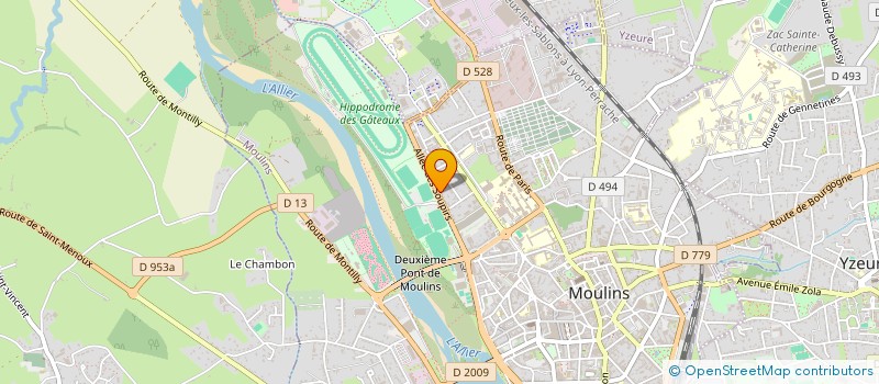 localisation de l'entreprise BOBE SERRURERIE METALLERIE à MOULINS