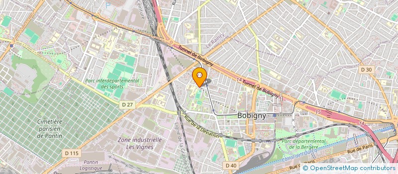 localisation de l'entreprise BOBIGNY TERRE EMPLOI  BOBIGNY