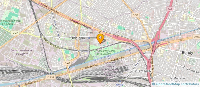 localisation de l'entreprise BOBIGNY VELO LOISIRS (BO.VE.LO)  BOBIGNY