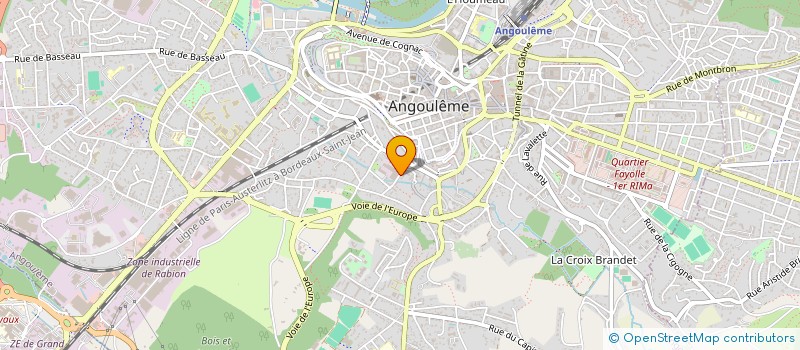 localisation de l'entreprise BOBINAGE 17 à ANGOULEME