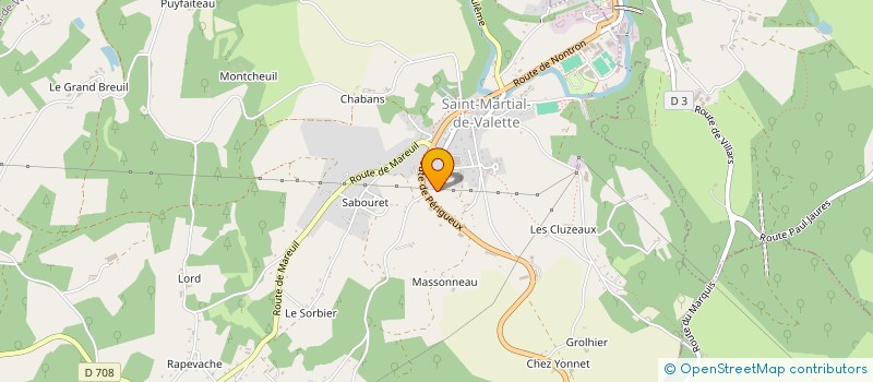 localisation de l'entreprise BOBINAGE CENTRE REPARATION à SAINT MARTIAL DE VALETTE