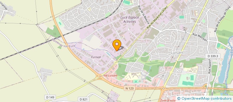 localisation de l'entreprise BOBINAGE EURELIEN à LUCE