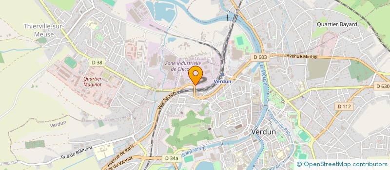 localisation de l'entreprise BOBINAGE INDUSTRIEL CAILLARD à VERDUN