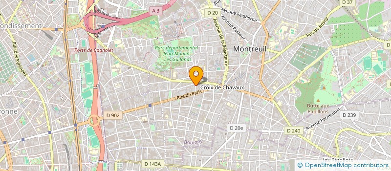 localisation de l'entreprise BOBINE MOBILE à MONTREUIL