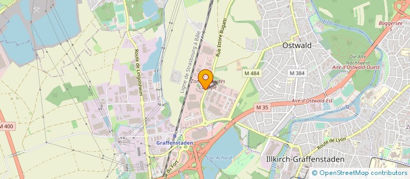 localisation de l'entreprise BOBINELEC  OSTWALD