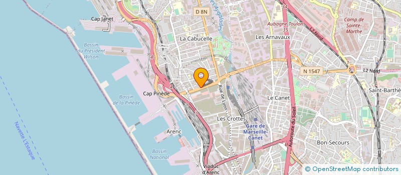 localisation de l'entreprise BOBINELEC à MARSEILLE