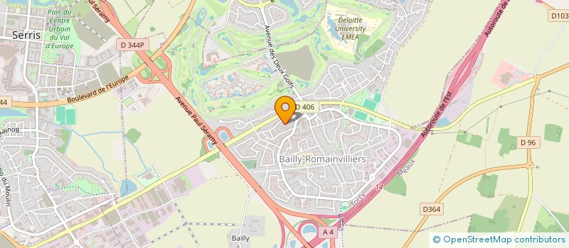 localisation de l'entreprise BOBINES ET AIGUILLES DE BAILLY  BAILLY-ROMAINVILLIERS