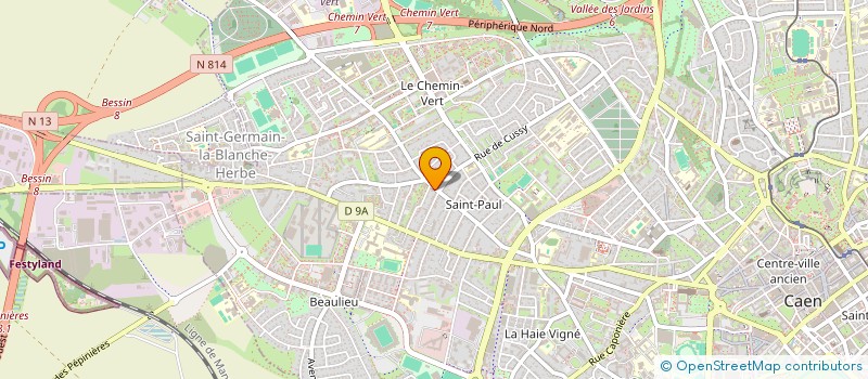 localisation de l'entreprise BOBINES & PELOTES à CAEN
