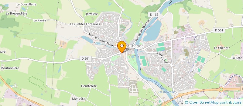 localisation de l'entreprise BOBINET à CHANGE
