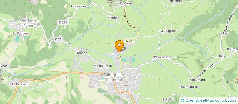 localisation de l'entreprise BOBITECH à SAINT-JULIEN-CHAPTEUIL