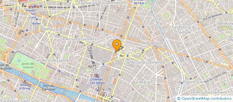 localisation de l'entreprise BOBOIS D'AUJOURD'HUI à PARIS
