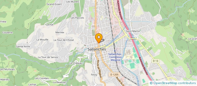 localisation de l'entreprise BOBOIS DE SAVOIE à SALLANCHES