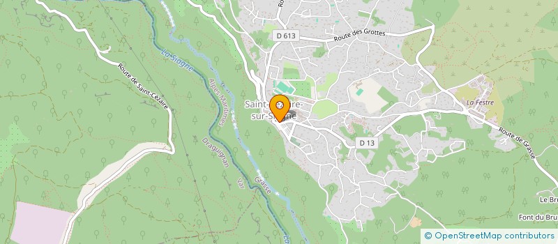 localisation de l'entreprise BOBOSS à SAINT-CEZAIRE-SUR-SIAGNE
