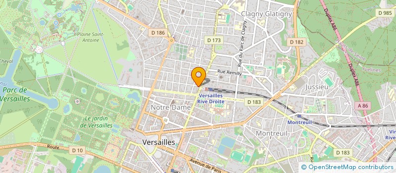 localisation de l'entreprise BOBOT                         MICHE à VERSAILLES
